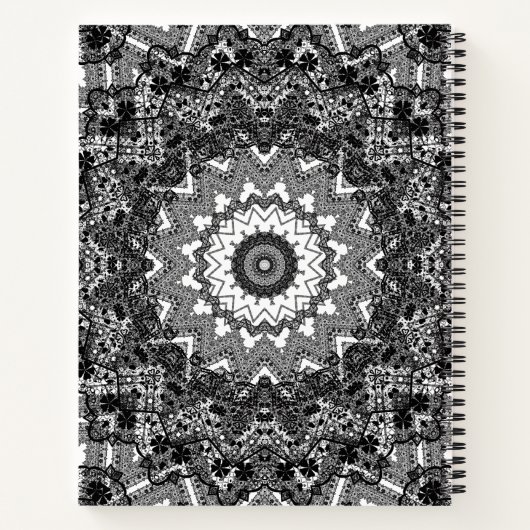 Schwarze Spitze Notizblock (Rückseite)