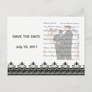 Schwarze Spitze Save the Date Postkarte