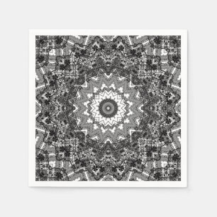 Schwarze Spitze Serviette