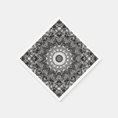 Schwarze Spitze Serviette (Ecke)