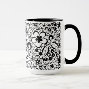 Schwarze Spitze Tasse