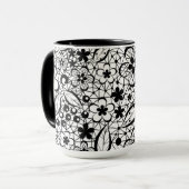 Schwarze Spitze Tasse (Vorderseite Links)