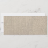 Schwarze Spitze-und Leinwand-Hochzeits-Einladung Einladung (Rückseite)