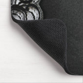 Schwarze Spitze und Satin Mousepad (Ecke)