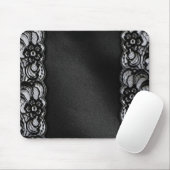 Schwarze Spitze und Satin Mousepad (Mit Mouse)