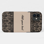 Schwarze Spitze v4 Case-Mate iPhone Hülle (Rückseite (Horizontal))