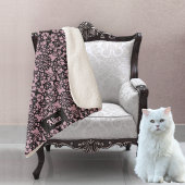 Schwarze Spitzen auf Fishnet Look - Fügen Sie den  Sherpadecke