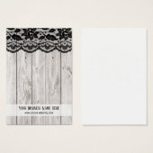 Schwarze Spitzen-Graue Holzkreuze (Vorne & Hinten)