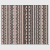 Schwarze Spitzen, offene Arbeiten, brauner Hinterg Geschenkpapier (Flach)