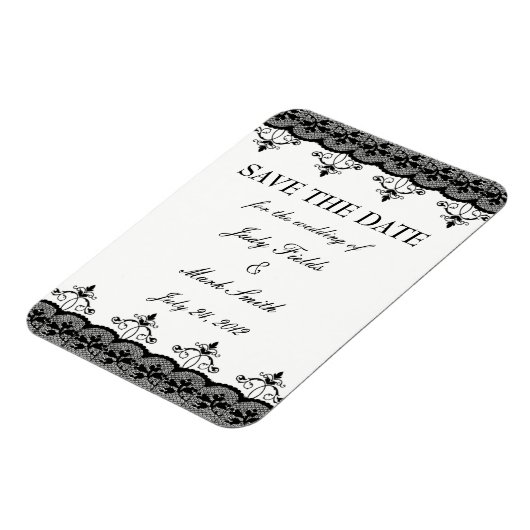 Schwarze Spitzen speichern das Datumsfenster Magnet (Linke Seite)