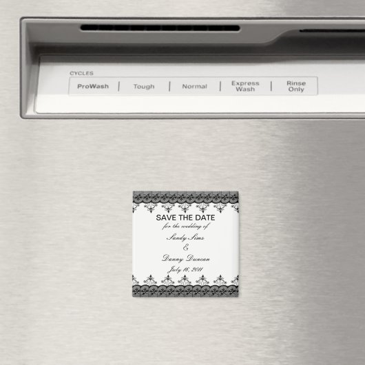 Schwarze Spitzen speichern das Datumsfenster Magnet (In Situ (Geschirrspüler))