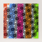 Schwarze Spitzenkunst Puzzle (Horizontal)