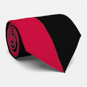 Schwarze Splitterfarbe Krawatte (Gerollt)