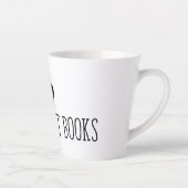 Schwarze Spot-Bücher Latte Tasse (Rechts)