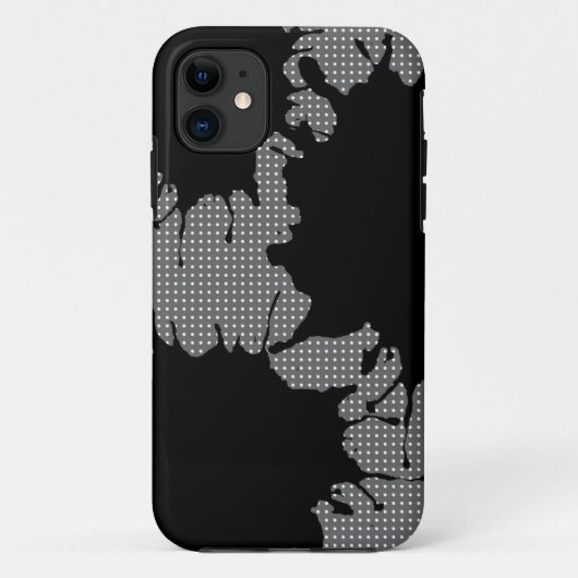 schwarze Spritzer Case-Mate iPhone Hülle (Rückseite)