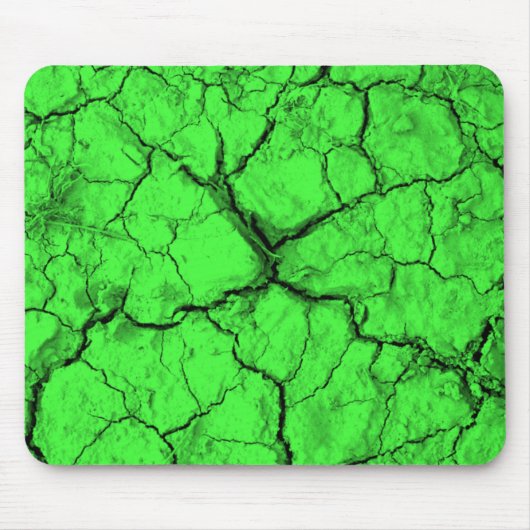 Schwarze Sprünge auf grüner Mausunterlage Mousepad (Vorne)