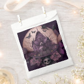 Schwarze Spuk Hausvögel Skull Happy Halloween Geschenktütchen (Ausgeschnitten)