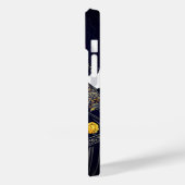 SCHWARZE STÄDTISCHE SCHÖNHEIT ROLL LEATHER JACKET Case-Mate iPhone HÜLLE (Rückseite / Links)