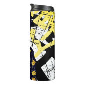 SCHWARZE STÄDTISCHE SCHÖNHEIT ROLL LEATHER JACKET THERMOSBECHER (Nach rechts gedreht)