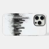 Schwarze Stadtsyline iPhone Hülle (Rückseite (Horizontal))