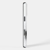 Schwarze Stadtsyline iPhone Hülle (Rechte Seite)