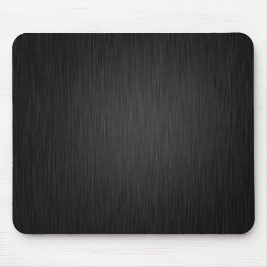 Schwarze Stahlmausunterlage Mousepad (Vorne)