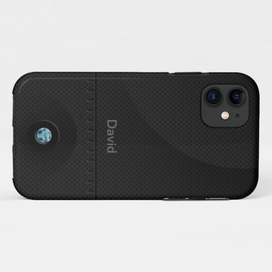 Schwarze StahlSamurais Case-Mate iPhone Hülle (Rückseite (Horizontal))