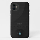 Schwarze StahlSamurais Case-Mate iPhone Hülle (Rückseite)