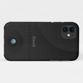 Schwarze StahlSamurais Case-Mate iPhone Hülle (Rückseite (Horizontal))