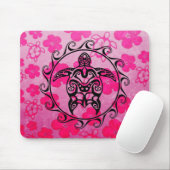 Schwarze Stammes- Schildkröte Mousepad (Mit Mouse)