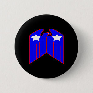 Schwarze Stammes- Tätowierung Eagle Button