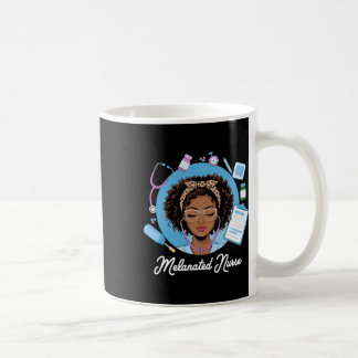 Schwarze Starke Krankenschwester Afro Mädchen Mela Kaffeetasse