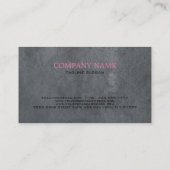 Schwarze Sterne Grau Hintergrund Visitenkarte (Rückseite)