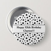 Schwarze Sterne mit der Schaltfläche "Meldung - Ge Button (Vorne & Hinten)