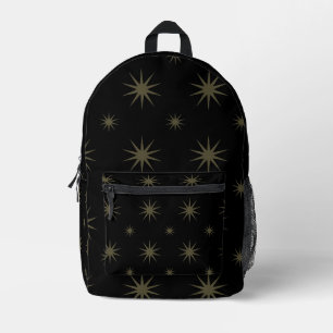 Schwarze Sterne Muster Pastell Konstellation für K Bedruckter Rucksack