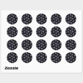 Schwarze Sterne Sticker (Blatt)