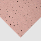 Schwarze Sternenmuster alte Rose Seidenpapier (Ausschnitt)