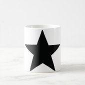 schwarze Sternikone Kaffeetasse (Mittel)