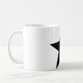 schwarze Sternikone Kaffeetasse (Links)