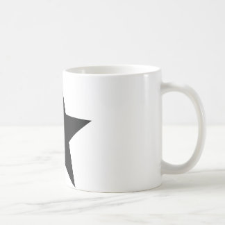 schwarze Sternikone Kaffeetasse