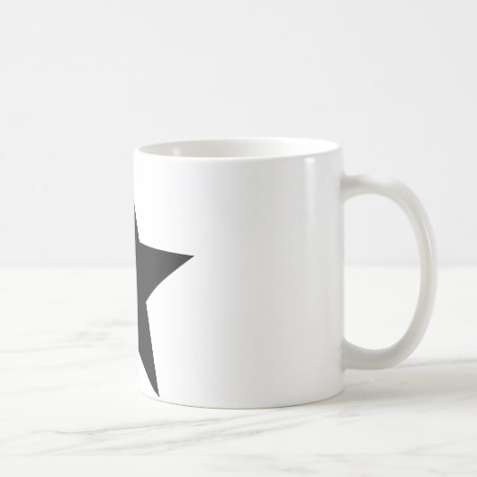 schwarze Sternikone Kaffeetasse (Rechts)