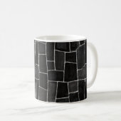 Schwarze Stiche Kaffeetasse (VorderseiteRechts)