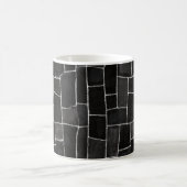 Schwarze Stiche Kaffeetasse (Mittel)