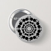 Schwarze stilisierte Fahrräder in Kreisen Button (Vorne & Hinten)