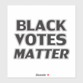 Schwarze Stimmen sind von der modernen Typografie  Aufkleber (Blatt)