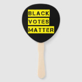 Schwarze Stimmen sind wichtig Stencil benutzerdefi Fächer (Vorderseite)