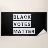 Schwarze Stimmen sind wichtig Stencil benutzerdefi Strandtuch (Vorderseite)