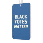 Schwarze Stimmen wichtig - Blaue weiße Lufterfrisc Autolufterfrischer (Links)