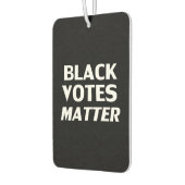 Schwarze Stimmen wichtig - Schwarz-weiße Lufterfri Autolufterfrischer (Links)