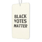 Schwarze Stimmen wichtig - Schwarz-weiße Lufterfri Autolufterfrischer (Links)